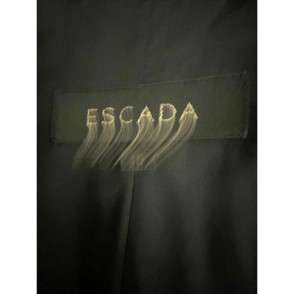 Escada Short Cropped Coat Long Sleeve Black Jacket Women’s Size 40/10/Medium - Picture 4 of 5